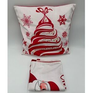 HPUK Christmas Tree Santa Merry Christmas Happy New Year‎ Pillow Cover Case Set